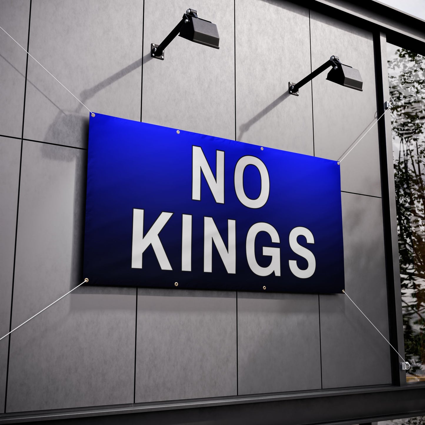 No Kings 72" x 36" Vinyl Banner