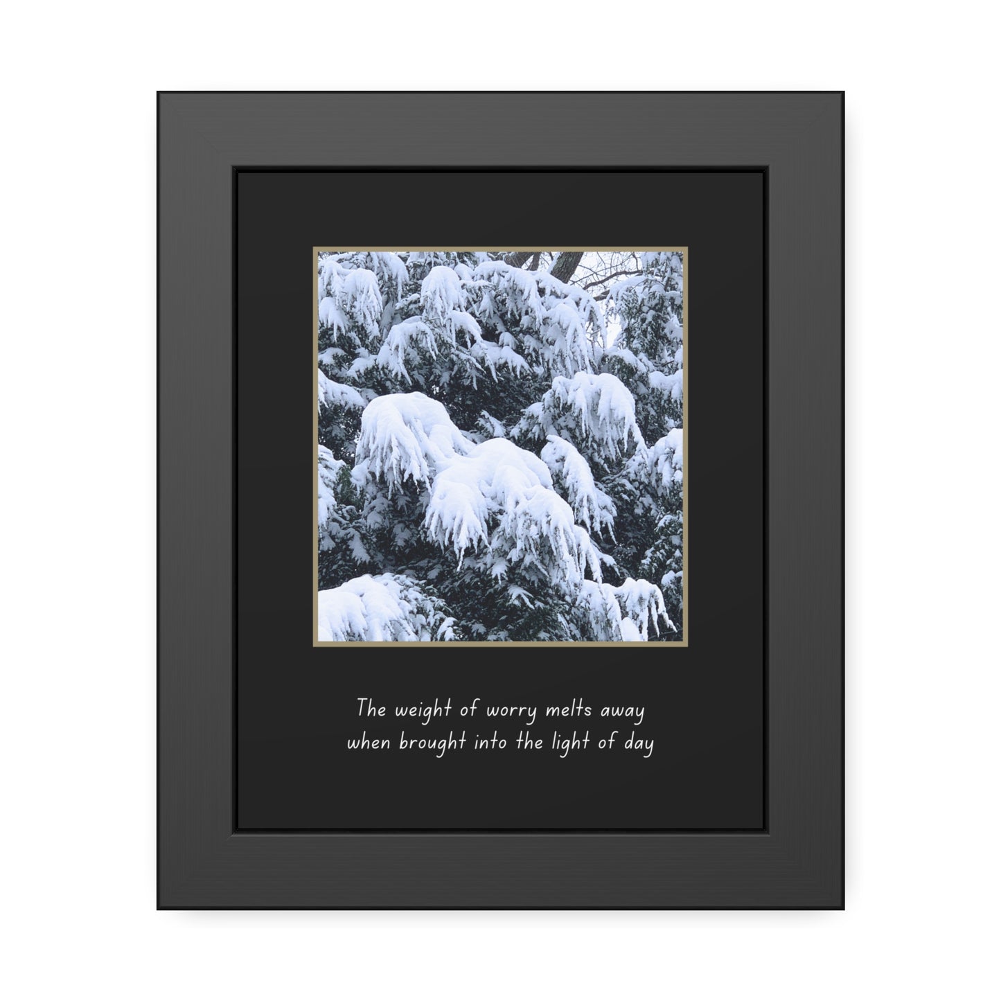 The weight of worry melts away when brought into the light of day. (wall art)