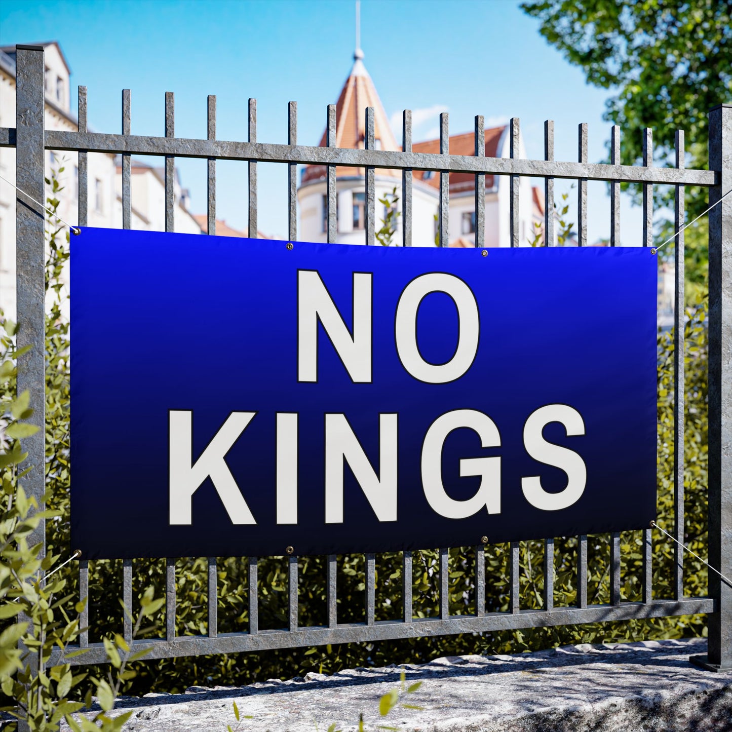 No Kings 72" x 36" Vinyl Banner