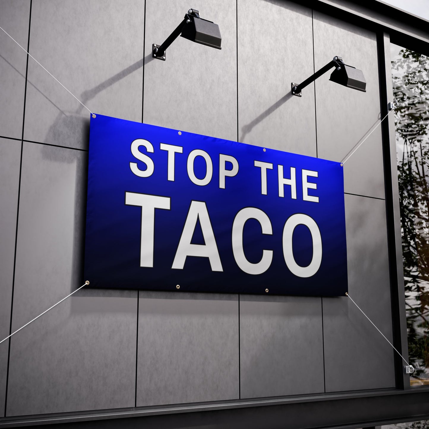 Stop the TACO 72" x 36" Vinyl Banner