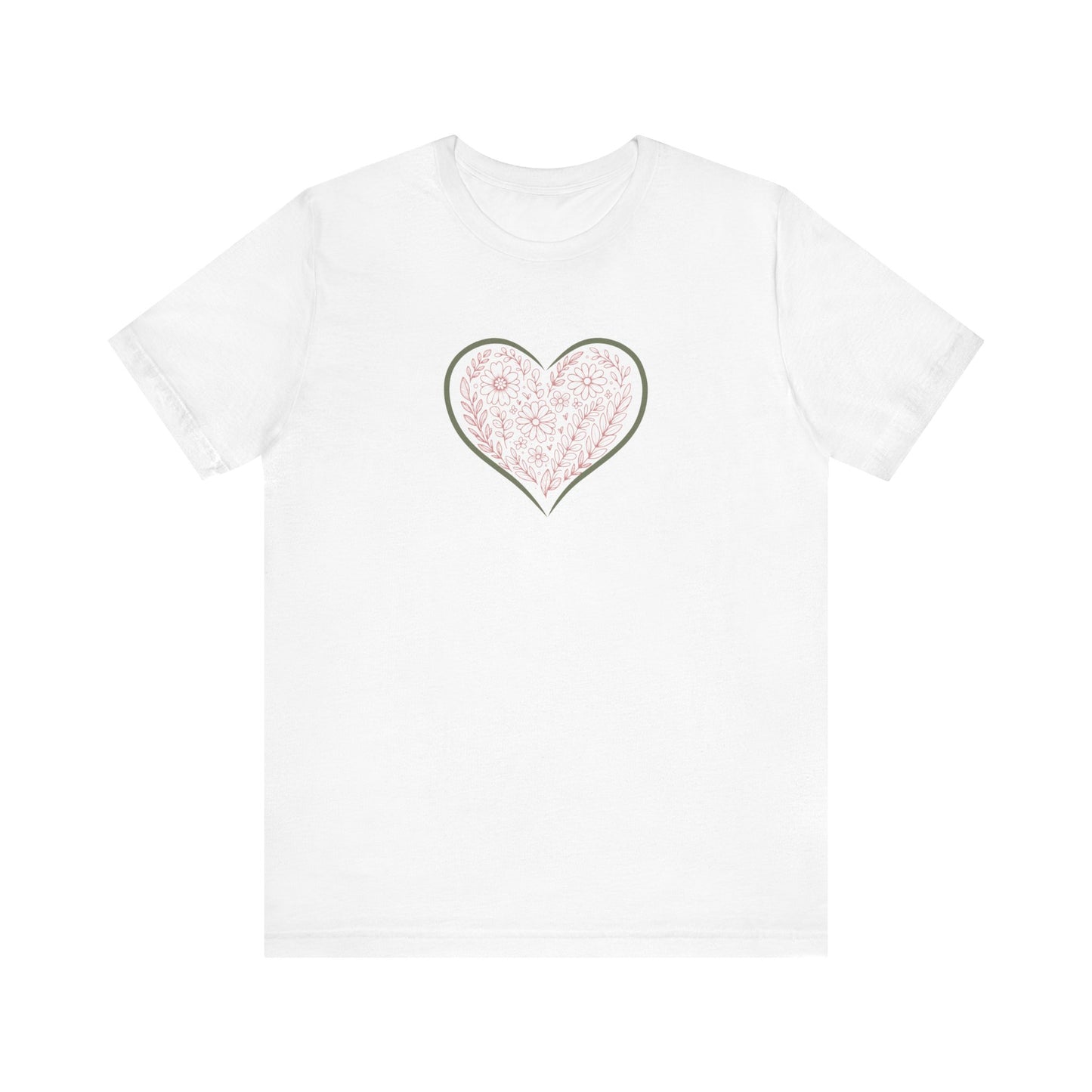 Floral Heart - Freehand  (t-shirt)