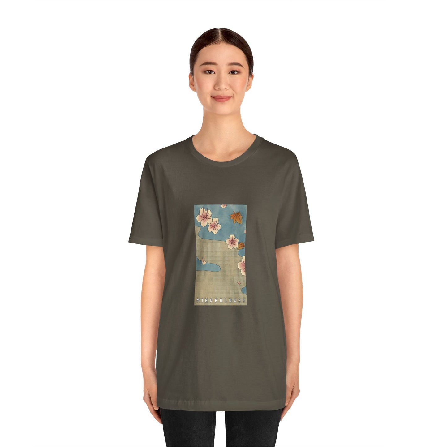 Mindfulness Asian Blockprint Stream (t-shirt)