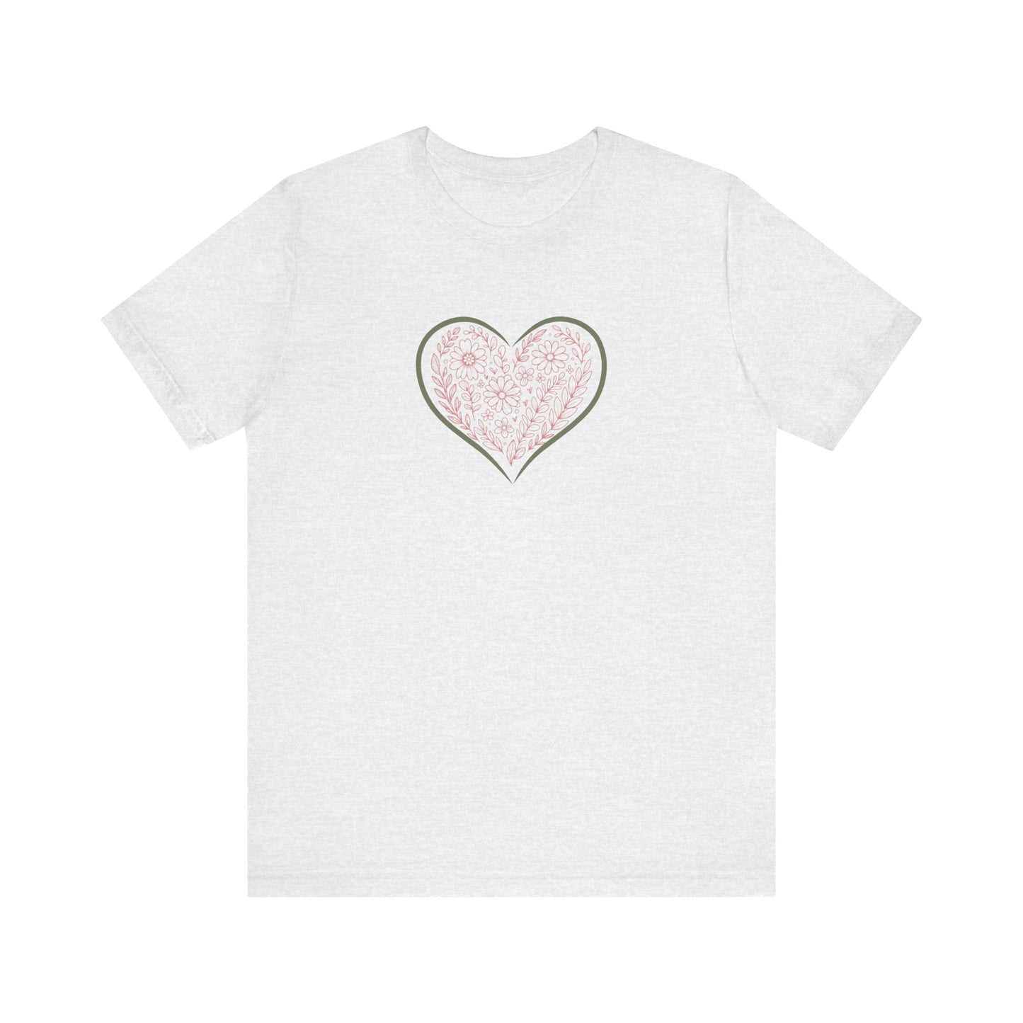 Floral Heart - Freehand  (t-shirt)