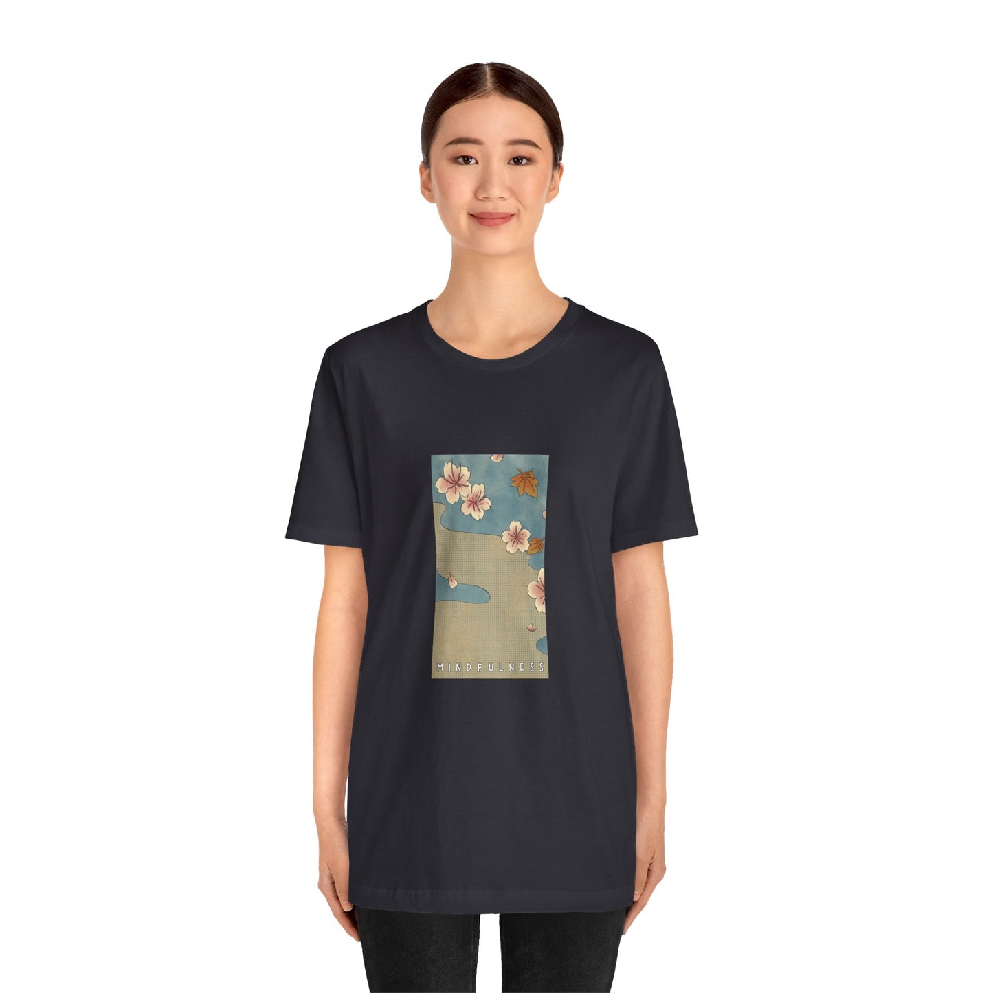 Mindfulness Asian Blockprint Stream (t-shirt)