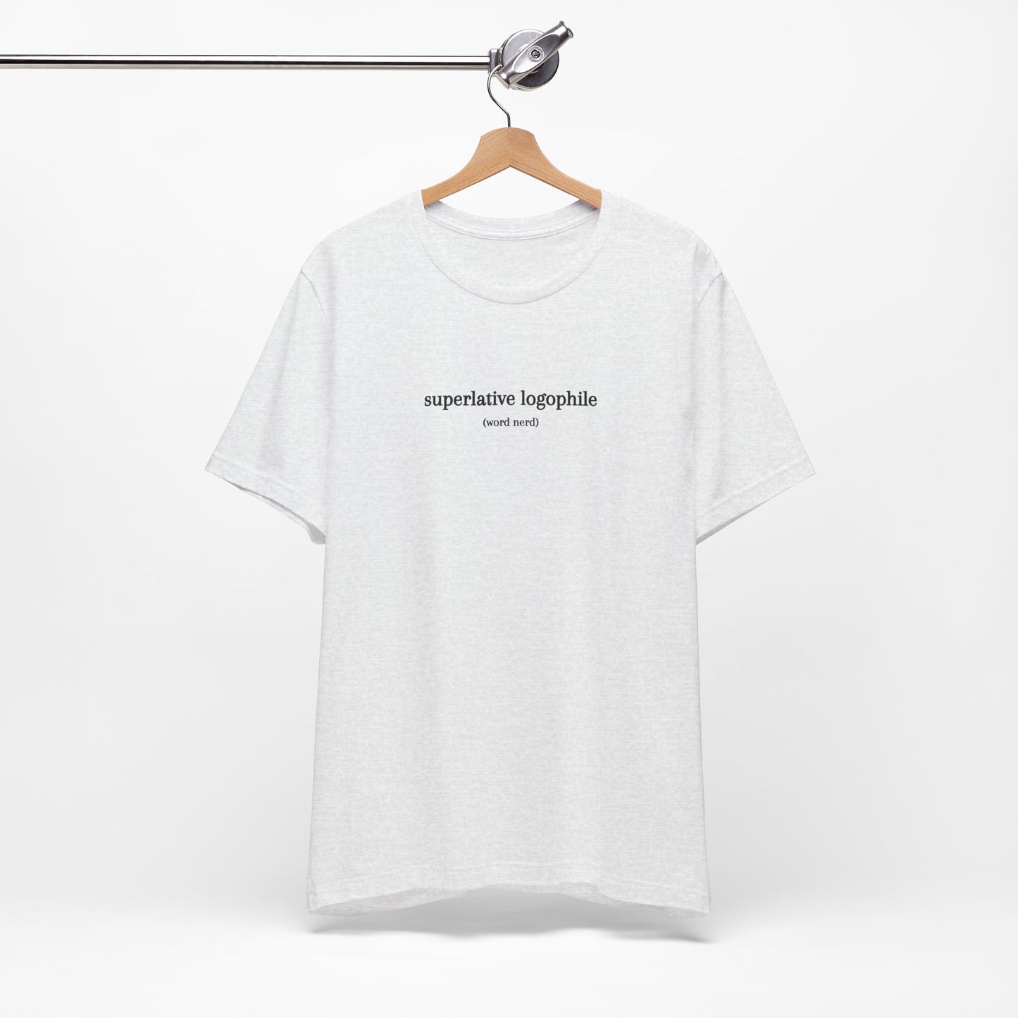 Superlative Logophile (word nerd) (t-shirt)