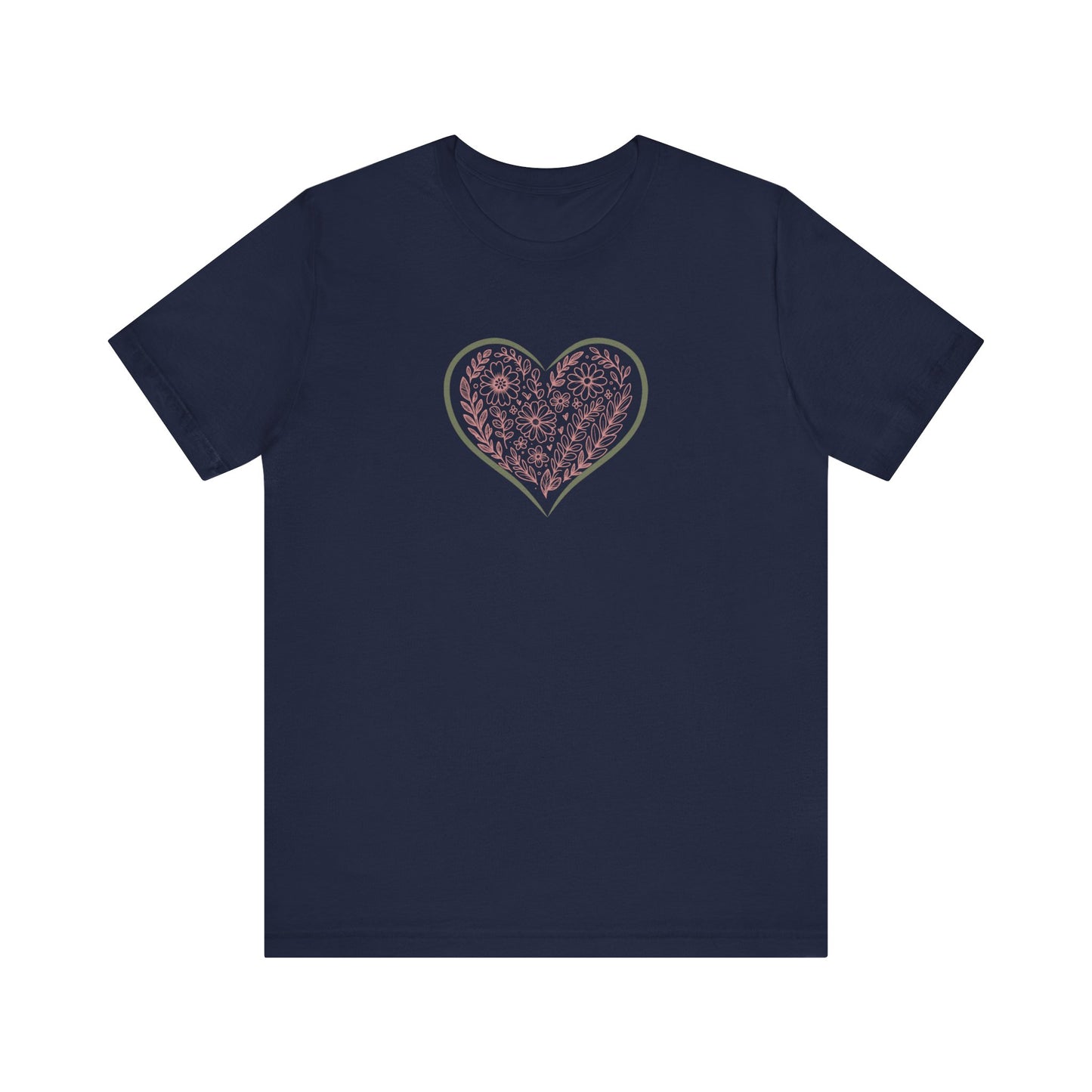 Floral Heart - Freehand  (t-shirt)