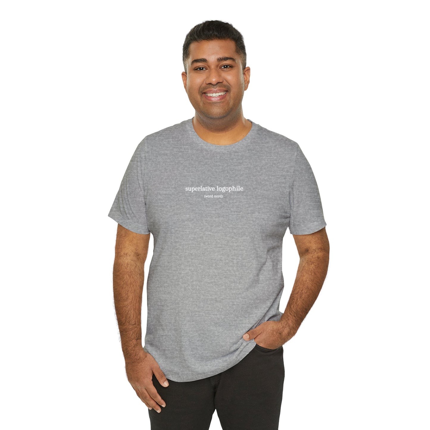 Superlative Logophile (word nerd) (t-shirt)