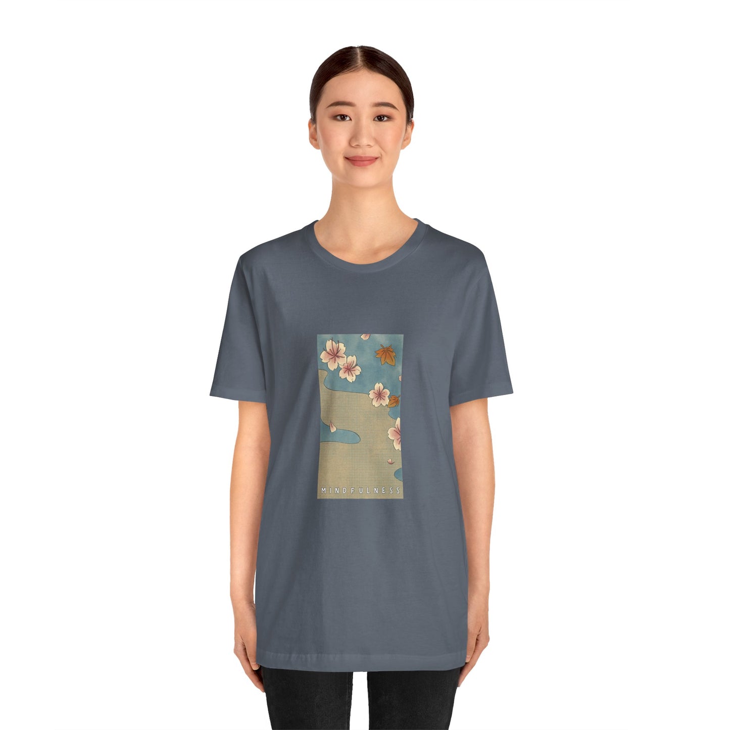 Mindfulness Asian Blockprint Stream (t-shirt)