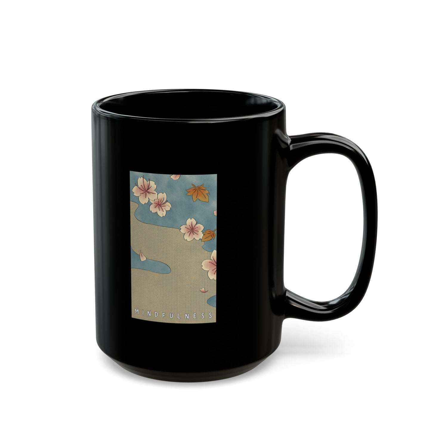 Mindfulness Asian Blockprint Stream (mug)