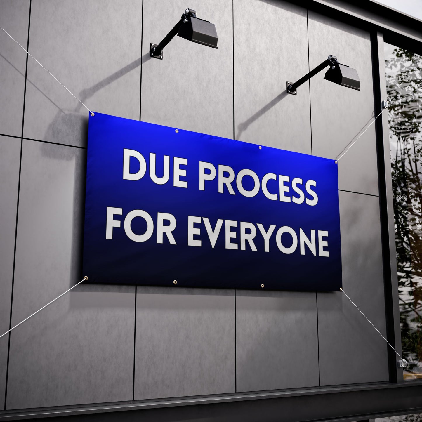 Due Process for Everyone 72" x 36" Vinyl Banner
