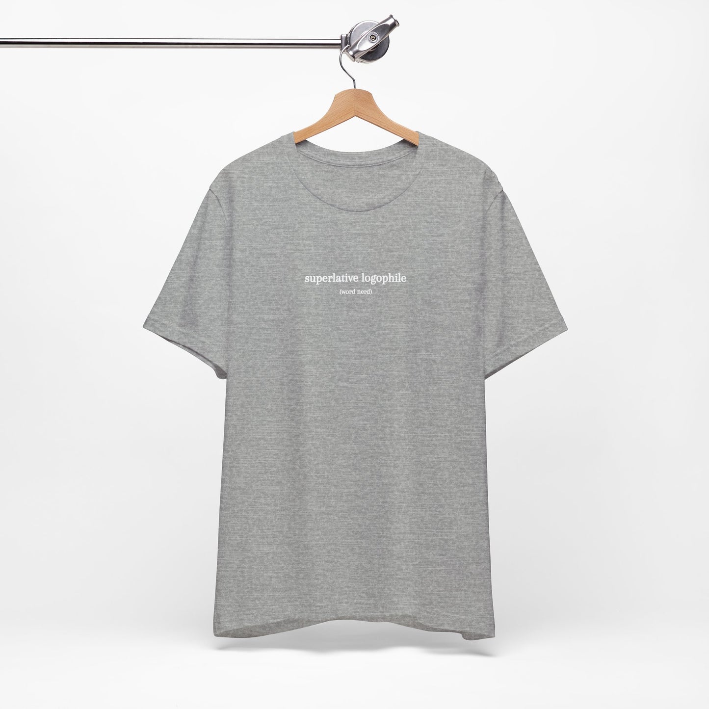 Superlative Logophile (word nerd) (t-shirt)