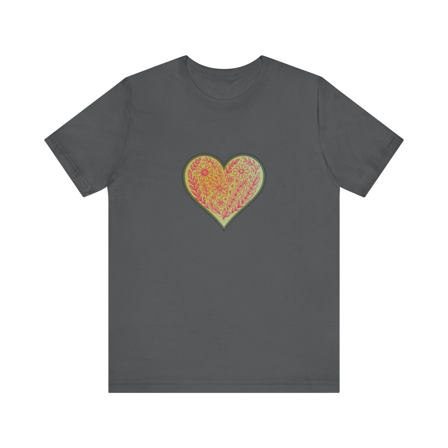 Floral Heart - Border  (t-shirt)